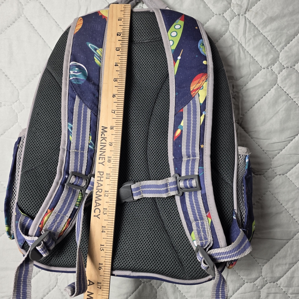 Pottery Born Kids Mackenzie Navy Solar System Glow-in-the-Dark Backpack - Picture 6 of 10